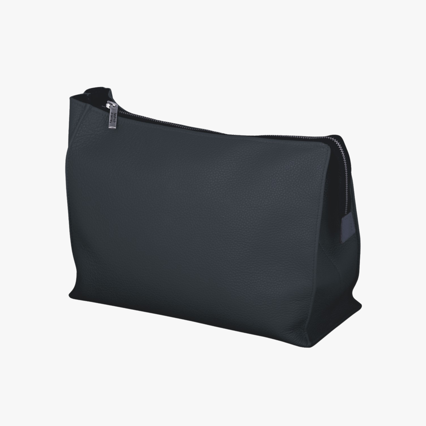 Lederkulturtasche Schwarz