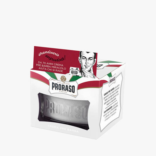 PRORASO PRESHAVE CREAM WHITE SENSITIVE 100ML (3.6OZ)