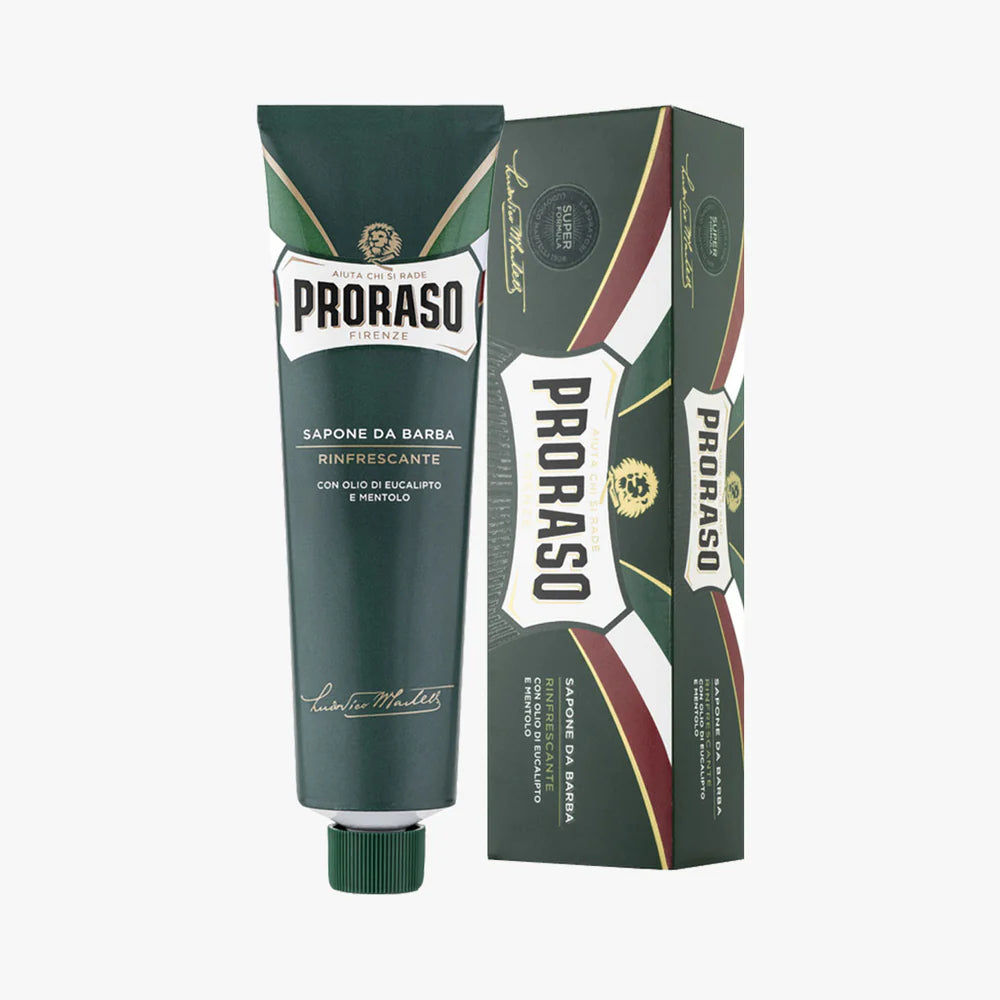 PRORASO SHAVING CREAM GREEN REFRESH TUBE 150ML (5.2OZ)