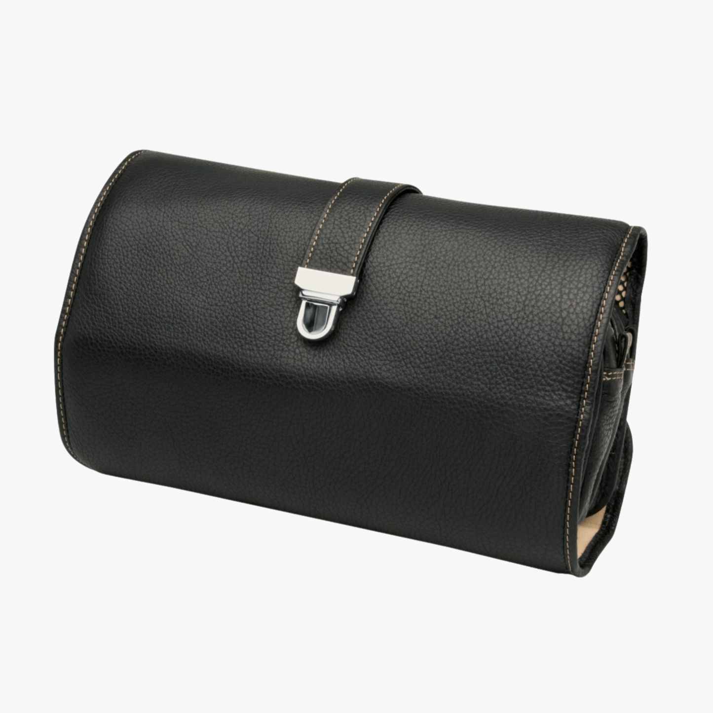 Hänge-Kulturtasche Leder Schwarz