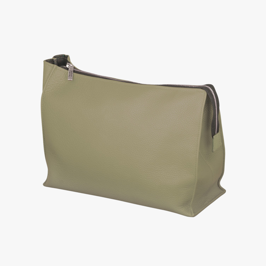 Lederkulturtasche Olive