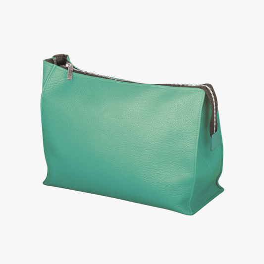 Lederkulturtasche Hellgrün