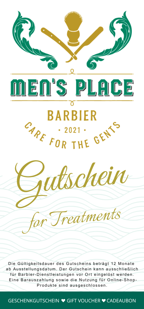 Men's Place Barbier Treatments Gutschein