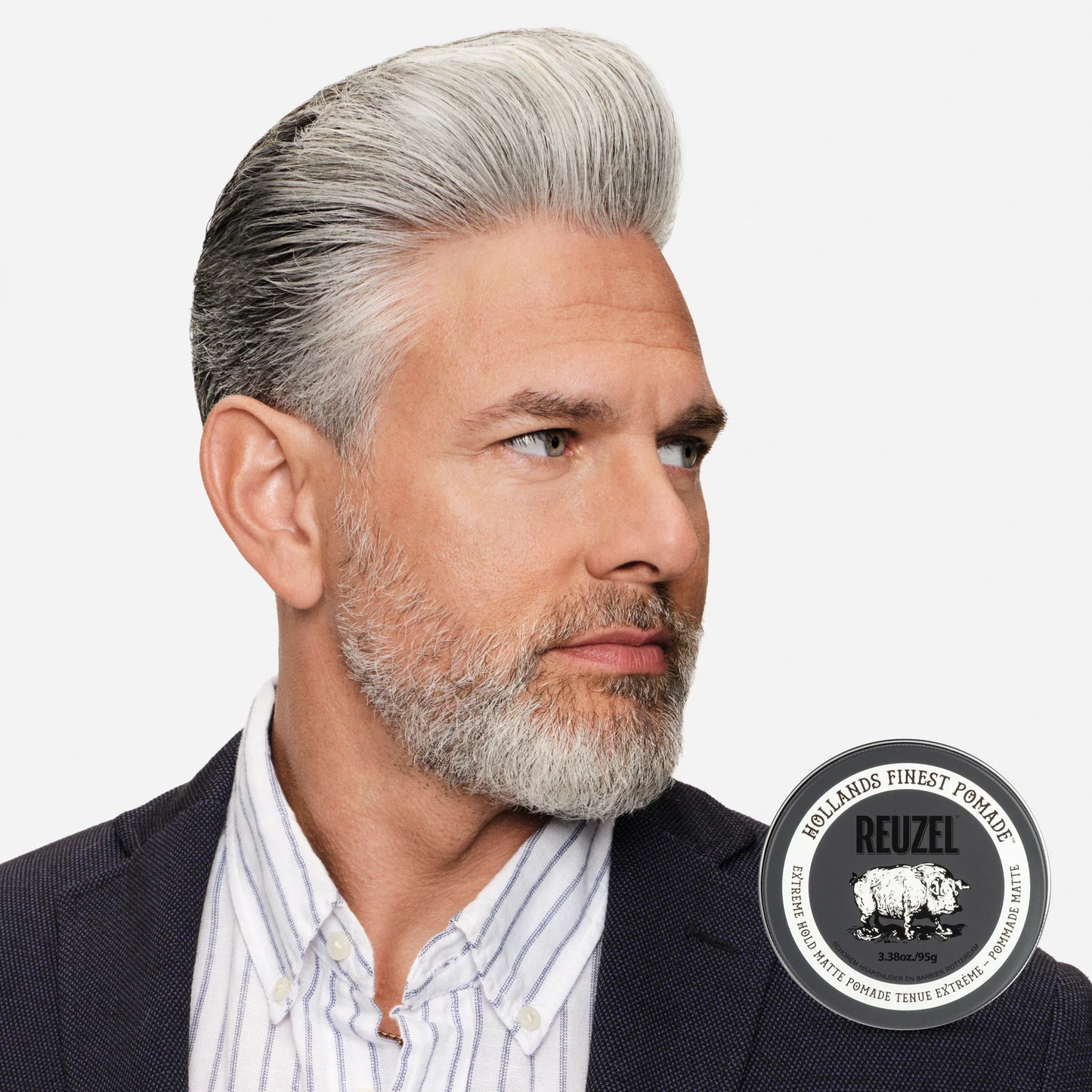 REUZEL EXTREME HOLD MATTE POMADE 95G (3.38OZ.)