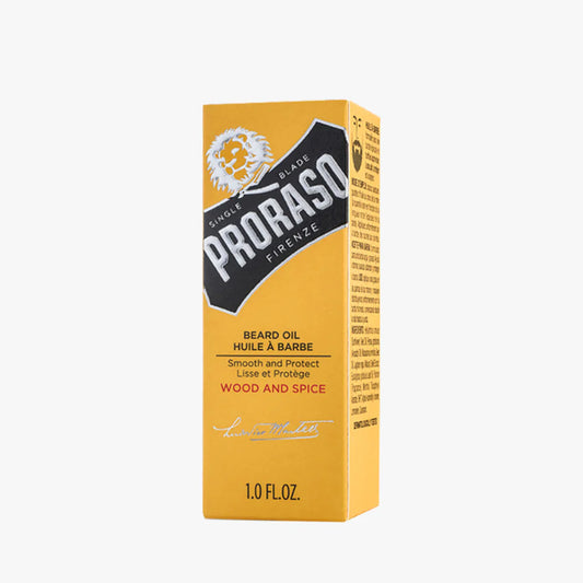 PRORASO BEARD OIL WOOD & SPICE 30ML (1FLOZ)