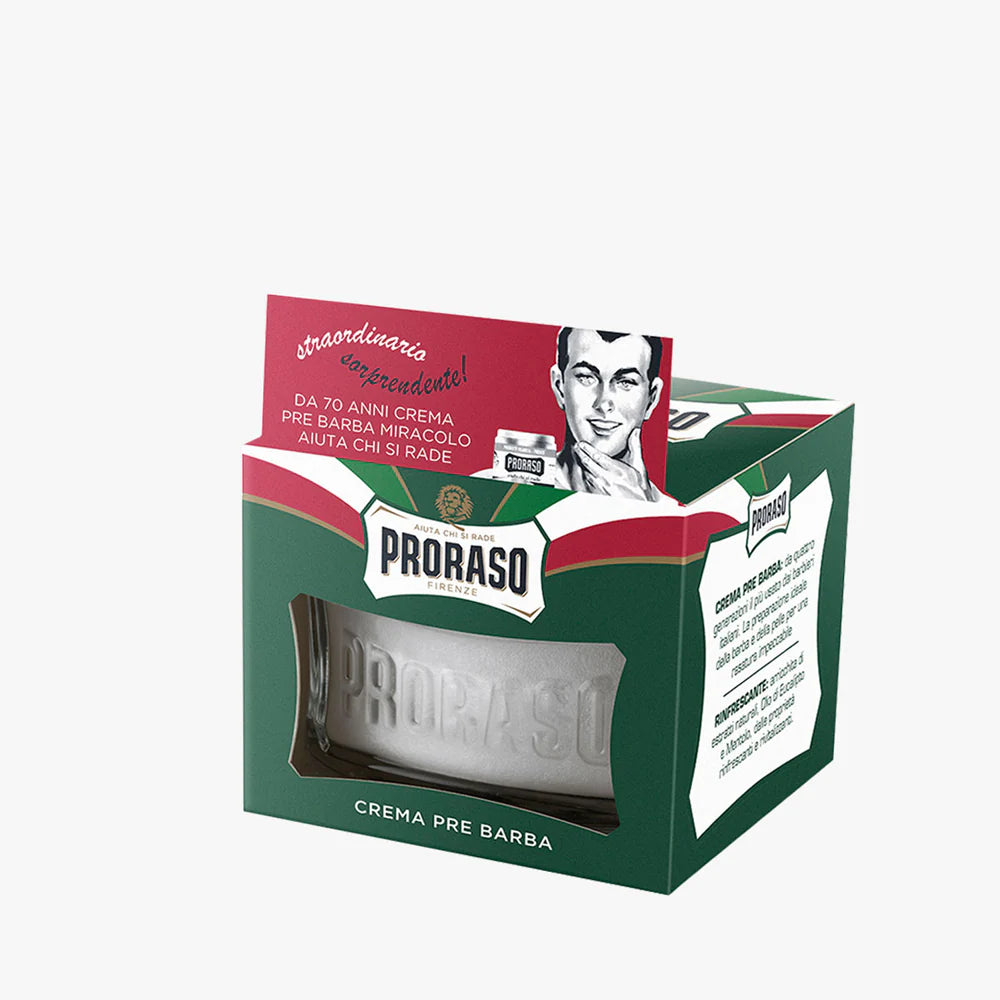 PRORASO PRESHAVE CREAM GREEN REFRESH 100ML (3.6OZ)