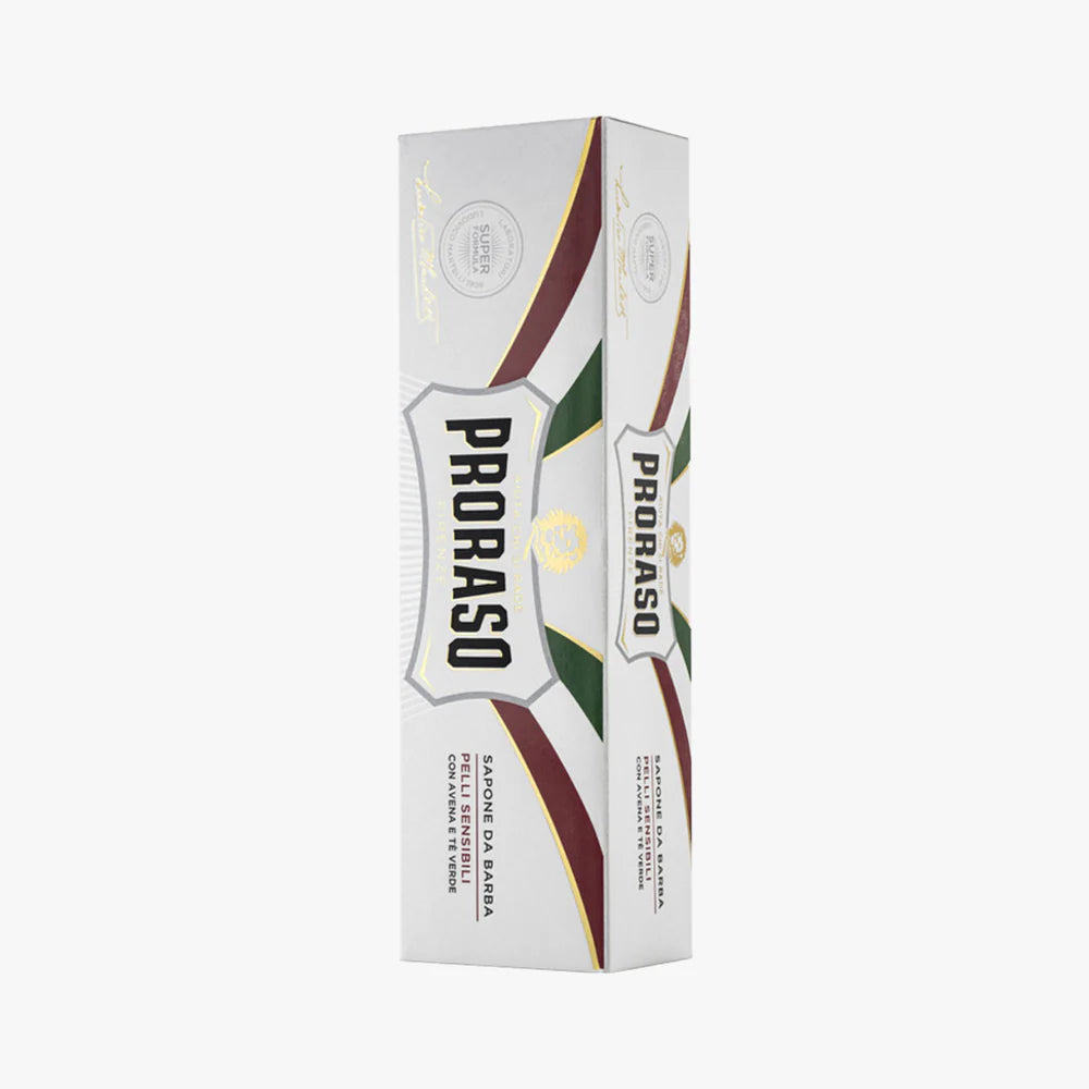PRORASO SHAVING CREAM WHITE SENSITIVE TUBE 150ML (5.2OZ)