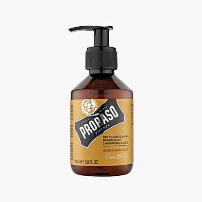 Bestandteil des Beard Basics Duos: Proraso Beard Wash Wood & Spice 200 ml