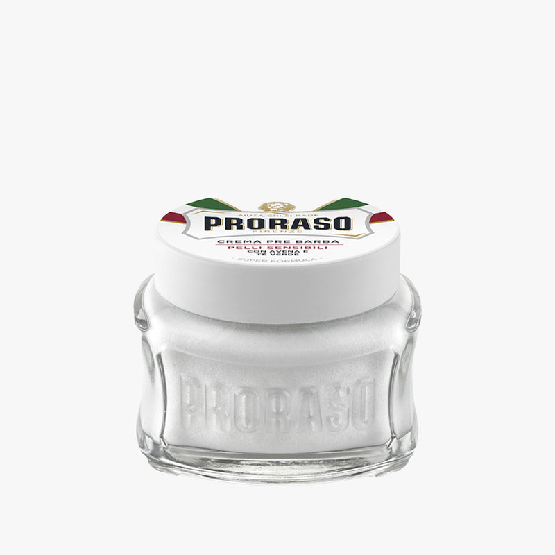 PRORASO PRESHAVE CREAM WHITE SENSITIVE 100ML (3.6OZ)
