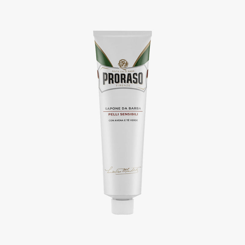 PRORASO SHAVING CREAM WHITE SENSITIVE TUBE 150ML (5.2OZ)