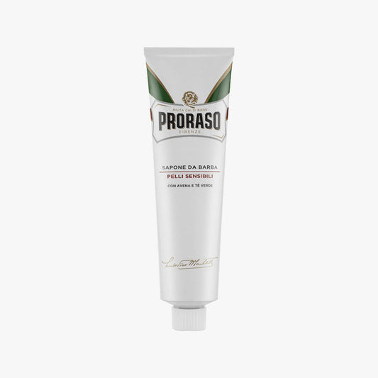 PRORASO SHAVING CREAM WHITE SENSITIVE TUBE 150ML (5.2OZ)