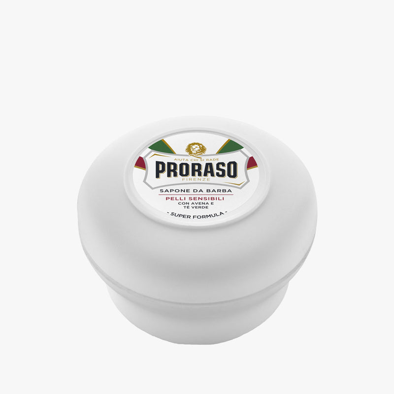 PRORASO SHAVING SOAP WHITE SENSITIVE TIEGEL 150ML (5.2OZ)