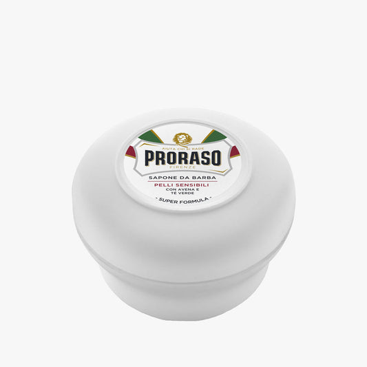 PRORASO SHAVING SOAP WHITE SENSITIVE TIEGEL 150ML (5.2OZ)